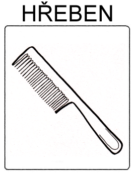 Mycí prostředky – hygiena - hřeben